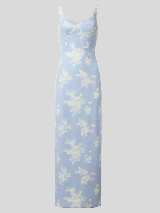 Reformation Dresses & Skirts - Reformation Reverie Pale Blue Floral Maxi Slip Dress